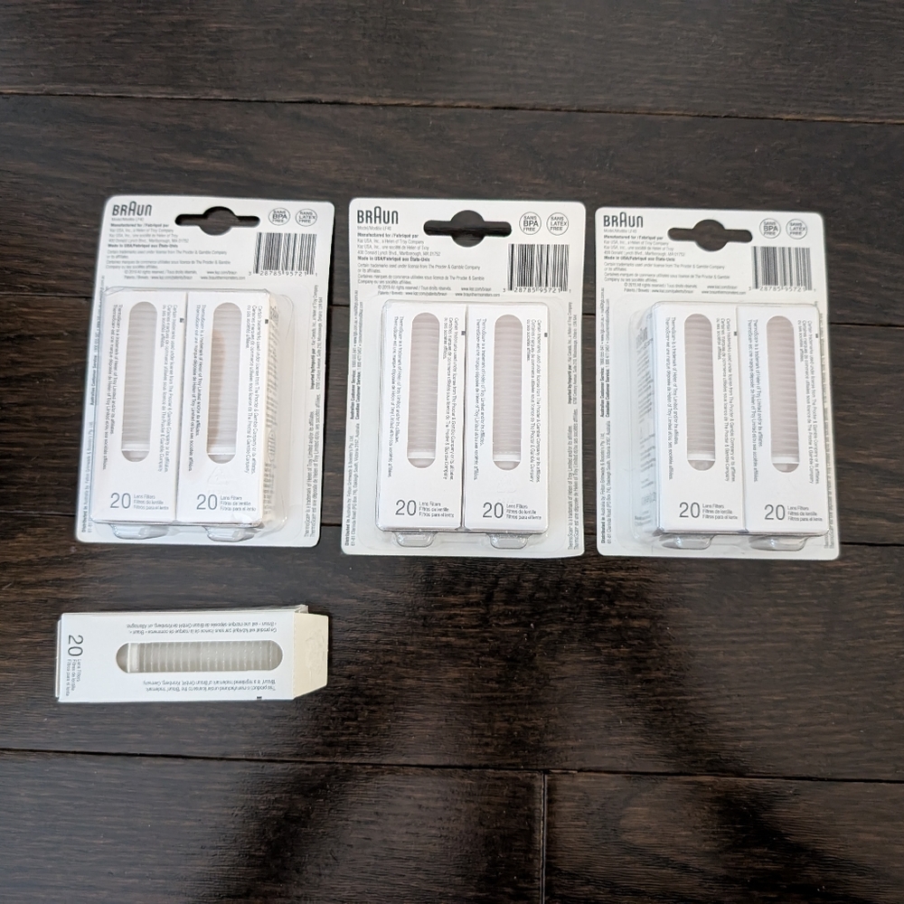 Braun Thermoscan Disposable Lens Filters LF40CA (3 NEW packs).